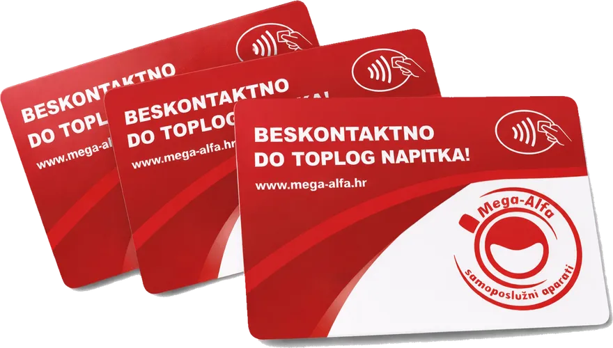 Mega-Alfa RFID kartice za beskontaktno plaćanje